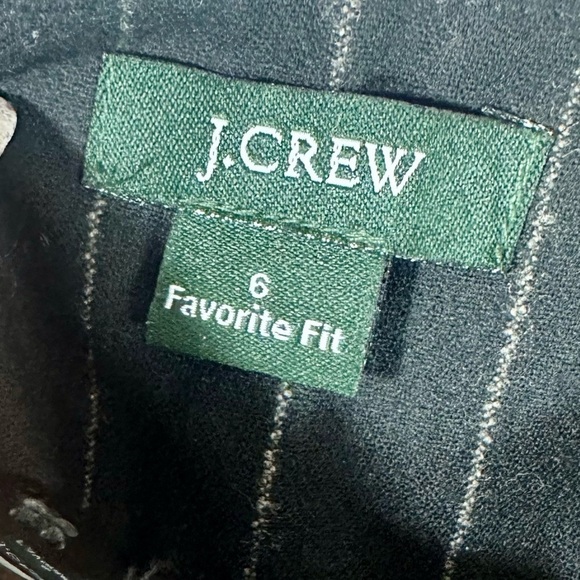 j crew favorite fit wool blend pinstripe pants size 6 - Picture 3 of 8